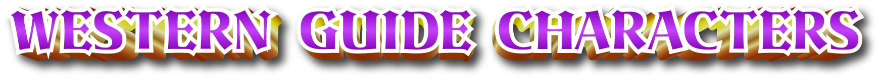 Westen Charater Guide