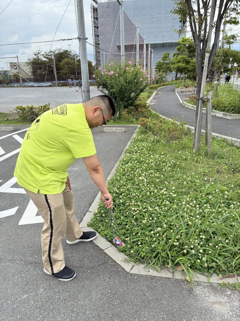 浦安公園まで地域清掃